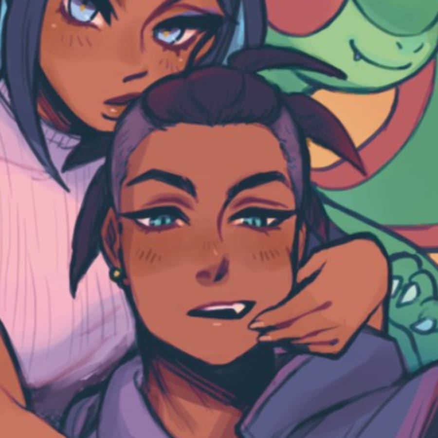 Anime matching profile picture pair titled “Fruit Stand Duo Pair”, right side