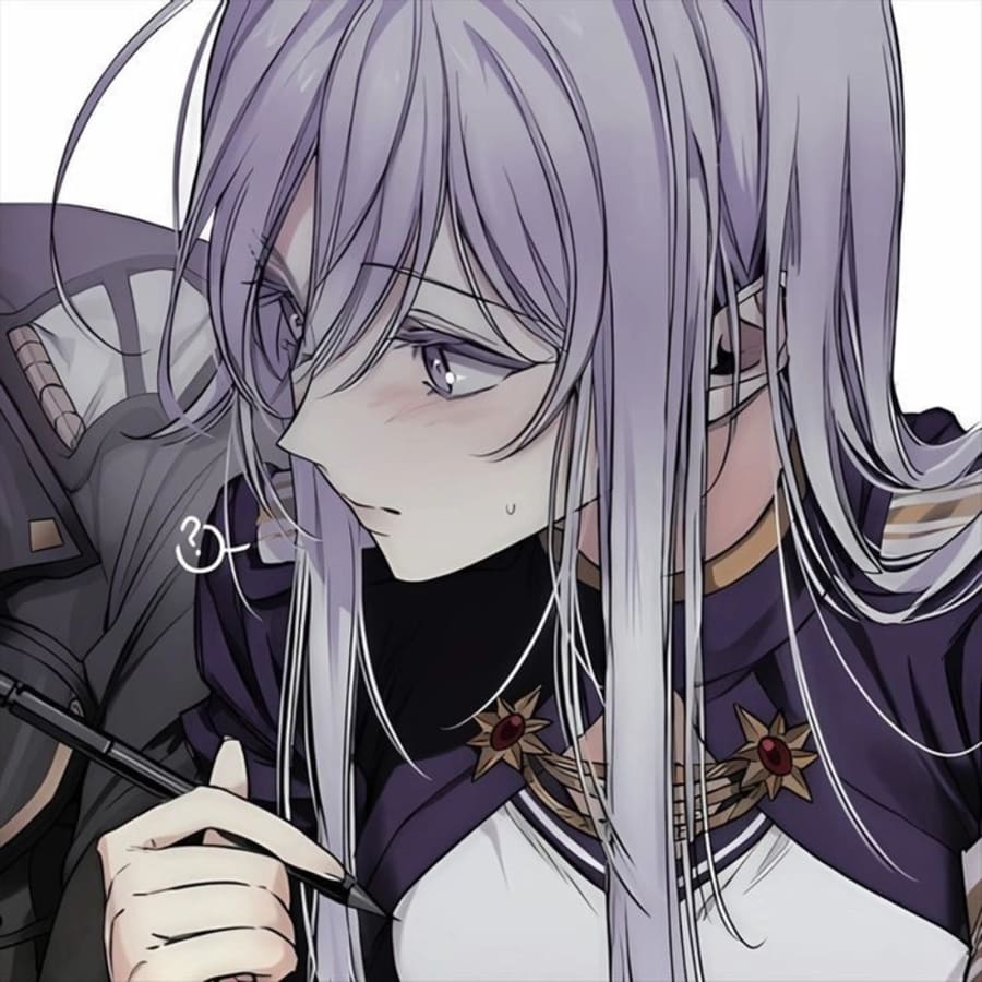 Anime matching profile picture pair titled “Gothic Couple Pair”, right side