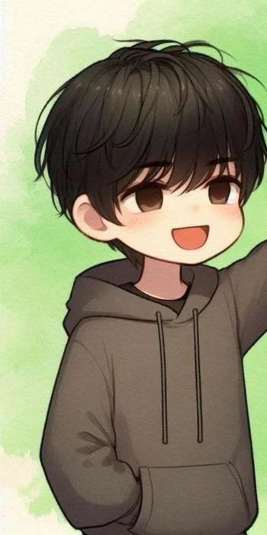 Cute matching profile picture pair titled “Head Pat Pair”, left side