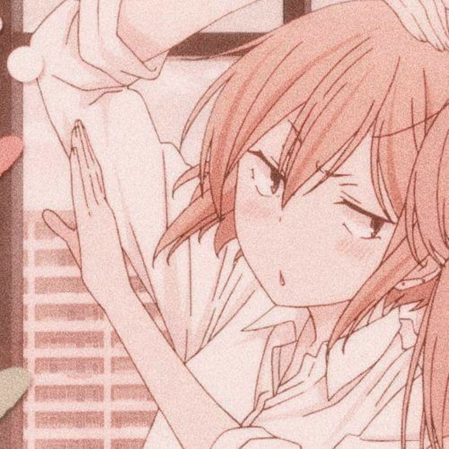 Lgbtq matching profile picture pair titled “Heart Girls Pair”, left side