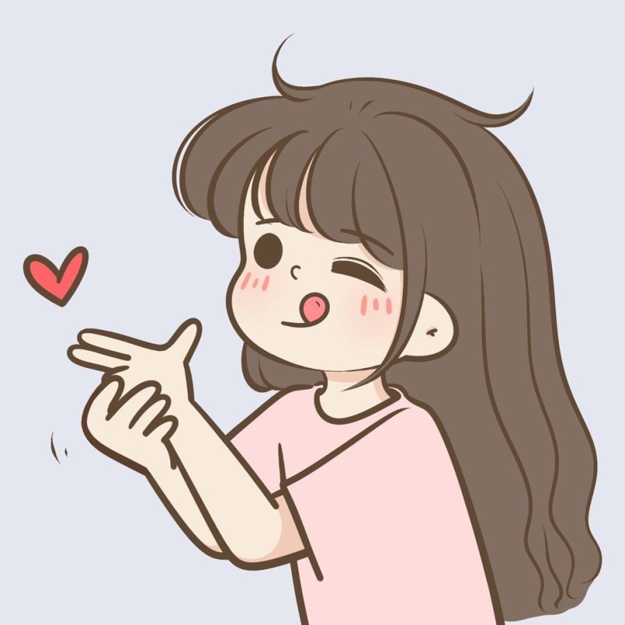 Cute matching profile picture pair titled “Heartshot Pair”, right side