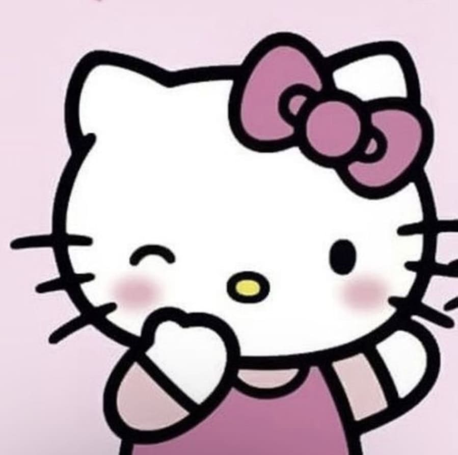 Cartoons matching profile picture pair titled “Hello Kitty Pair”, left side