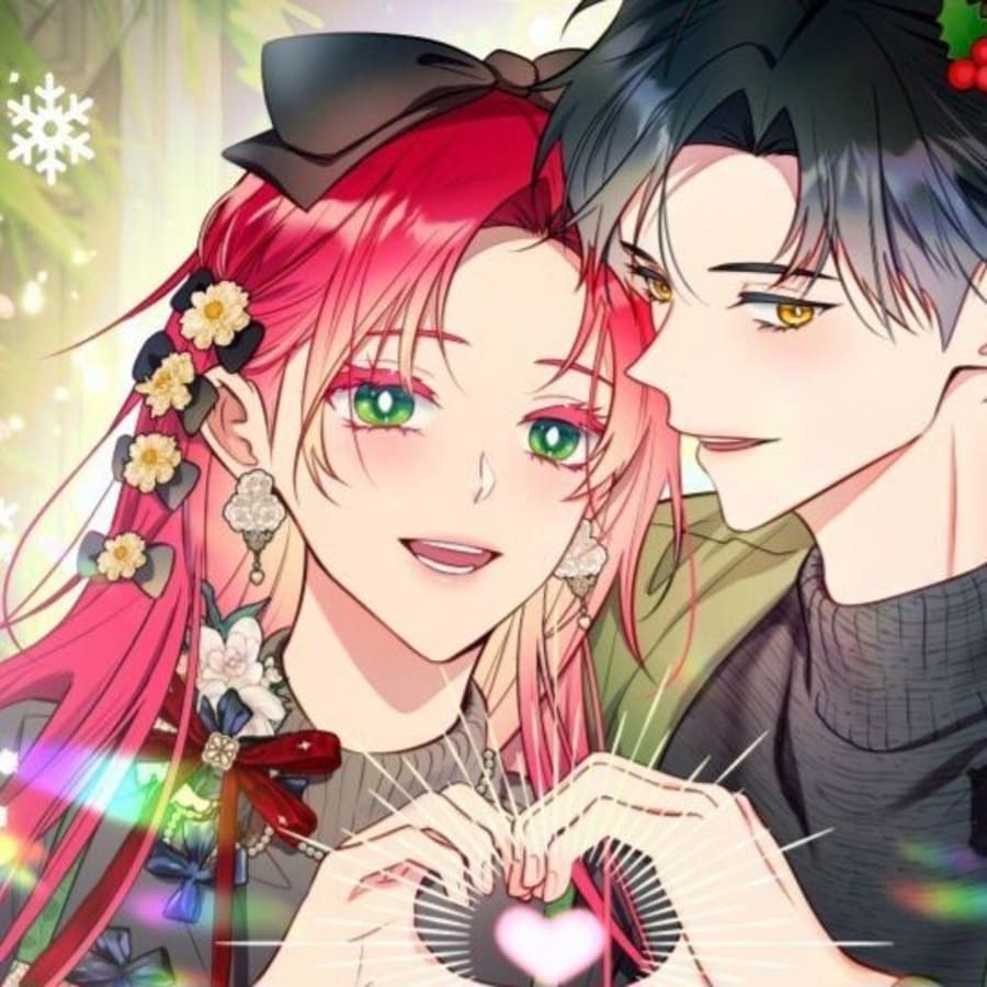 Anime matching profile picture pair titled “Hollyhearts Pair”, left side