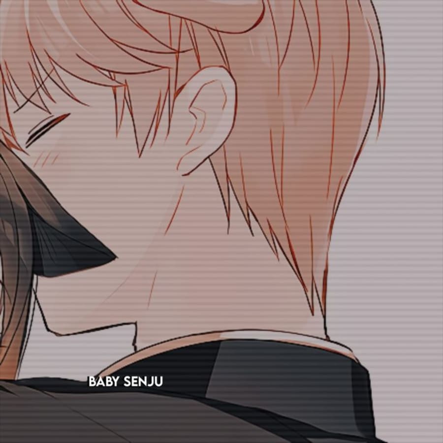 Anime matching profile picture pair titled “Kaguya Hug Pair”, right side