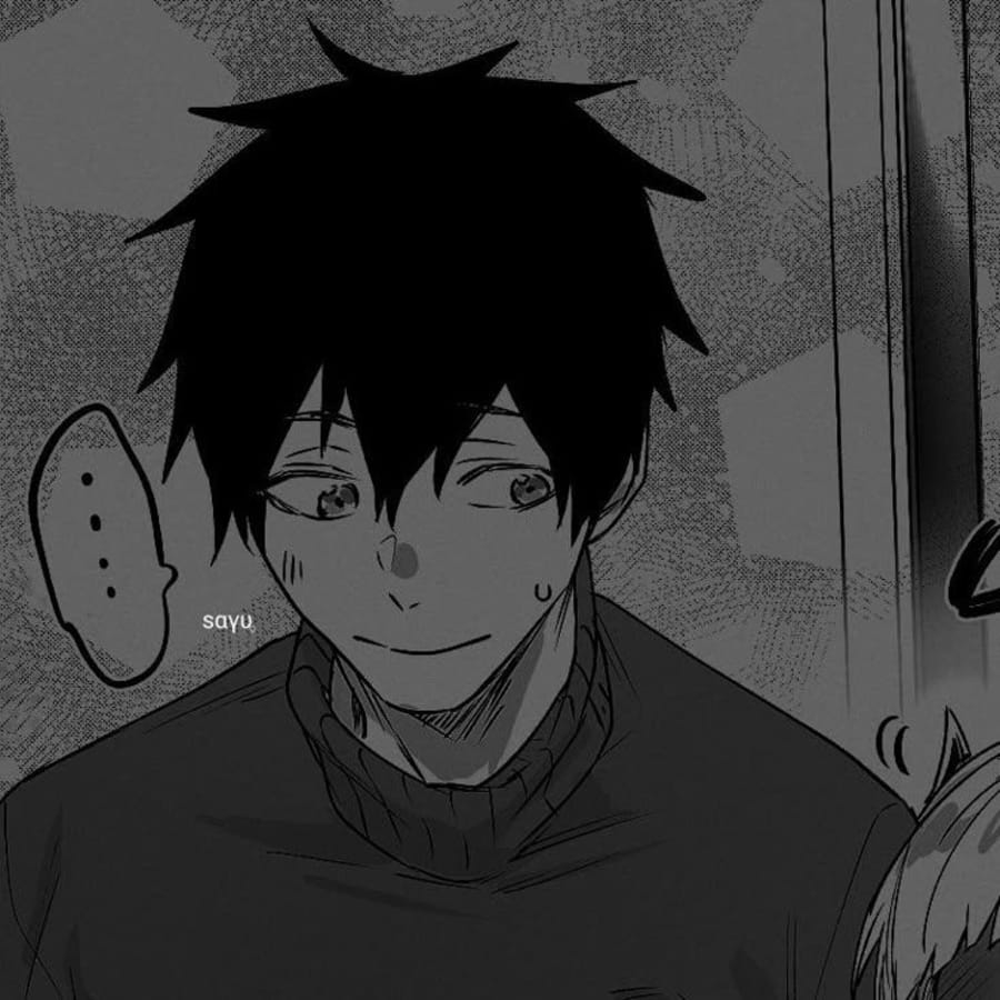 Anime matching profile picture pair titled “Manga Cozy Hug Pair”, left side