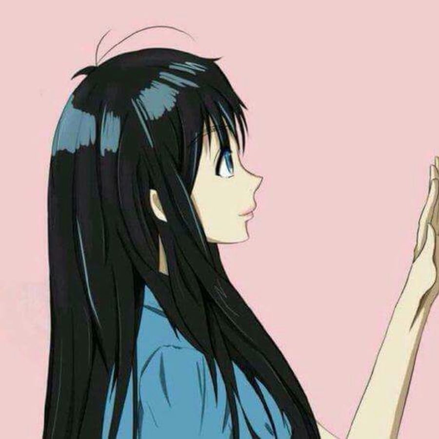 Anime matching profile picture pair titled “Matching Boy Girl Pair”, left side