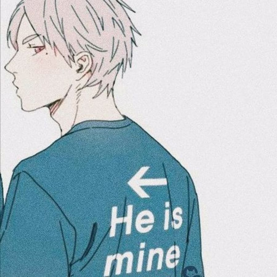 Anime matching profile picture pair titled “Mine Lover Pair”, right side