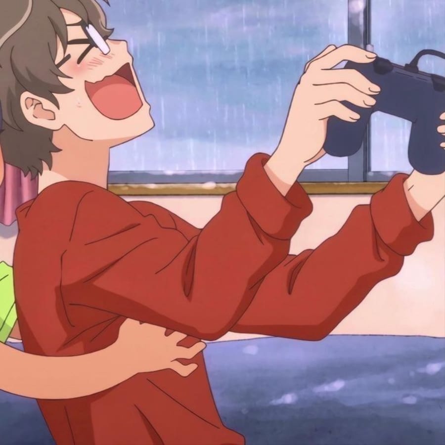 Anime matching profile picture pair titled “Nagatoro San Tickle Pair”, right side