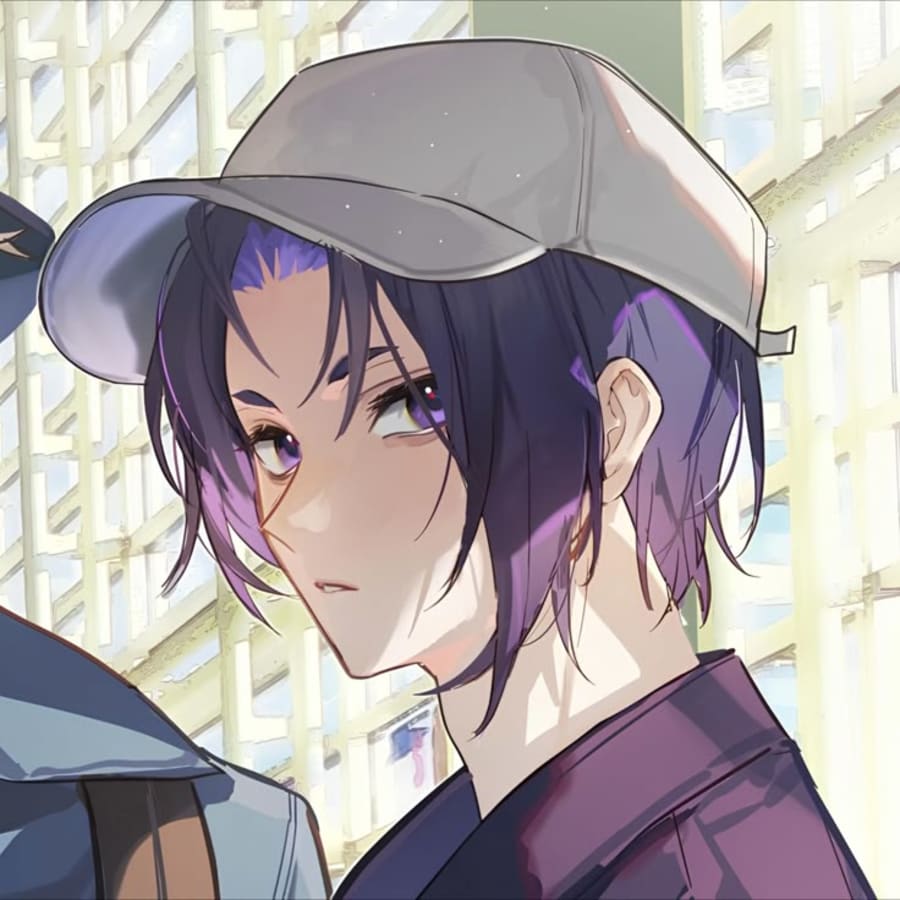 Anime matching profile picture pair titled “Nagi Reo Hat Pair”, right side