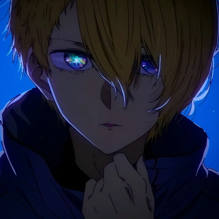 Anime matching profile picture pair titled “Oshinobg Pair”, left side