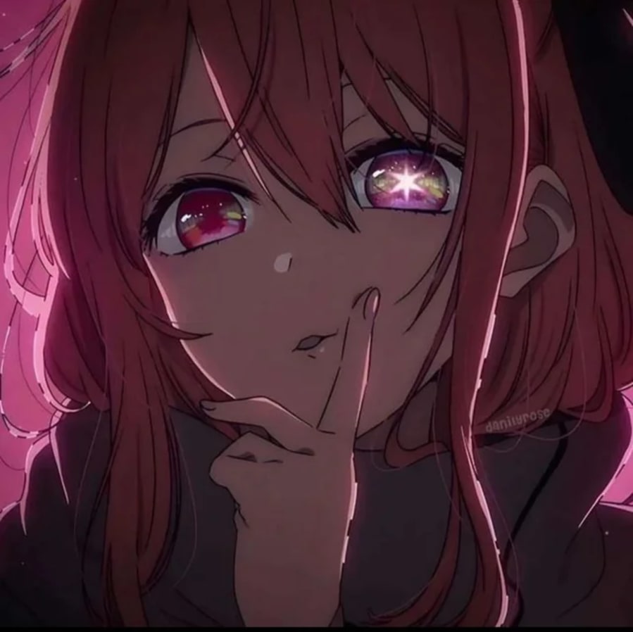 Anime matching profile picture pair titled “Oshinobg Pair”, right side