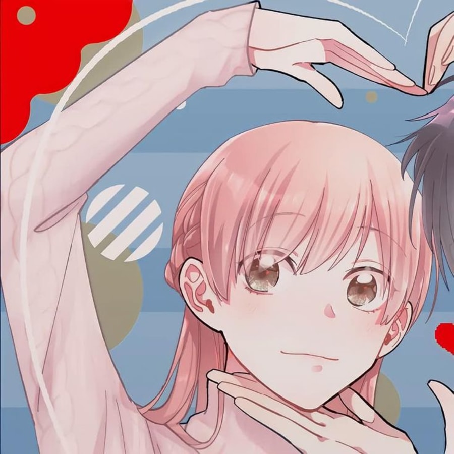 Anime matching profile picture pair titled “Otaku Pair”, left side