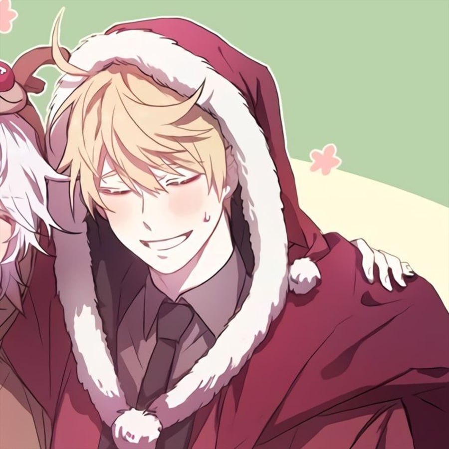 Lgbtq matching profile picture pair titled “Rudolphbros Pair”, right side