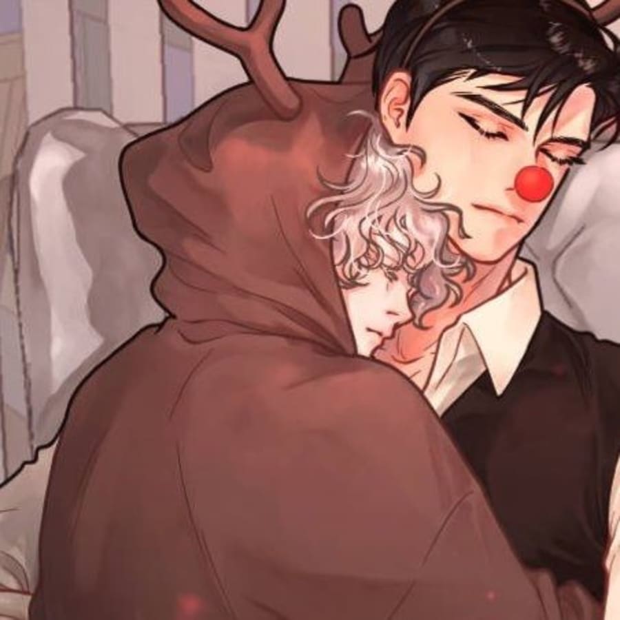 Lgbtq matching profile picture pair titled “Rudolphpjs Pair”, left side