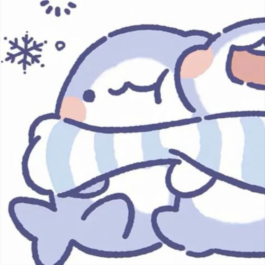 Cute matching profile picture pair titled “Shark Pair”, left side