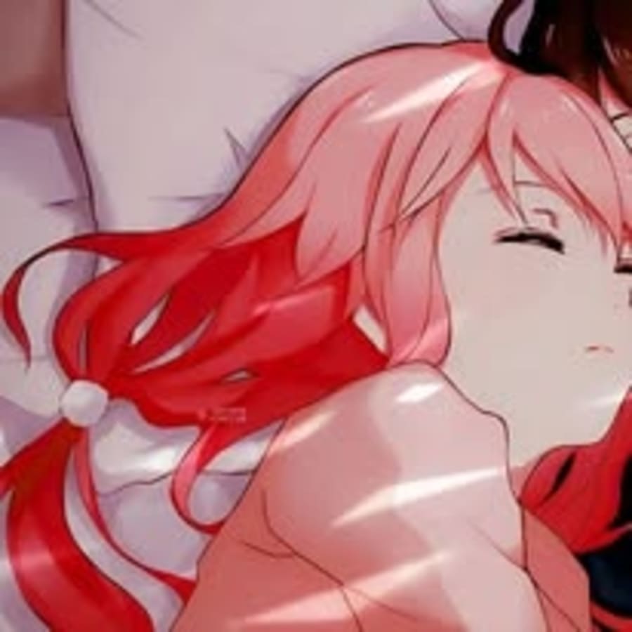 Anime matching profile picture pair titled “Sleeping Anime Pair”, left side