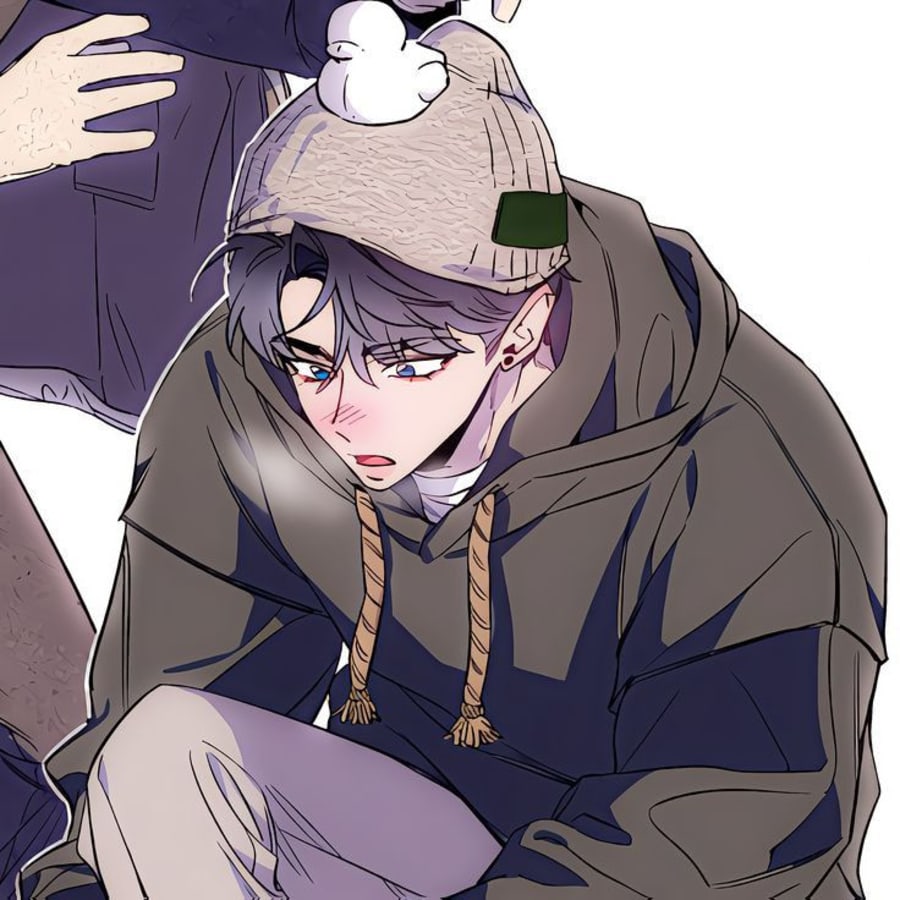 Lgbtq matching profile picture pair titled “Snowduo Pair”, right side