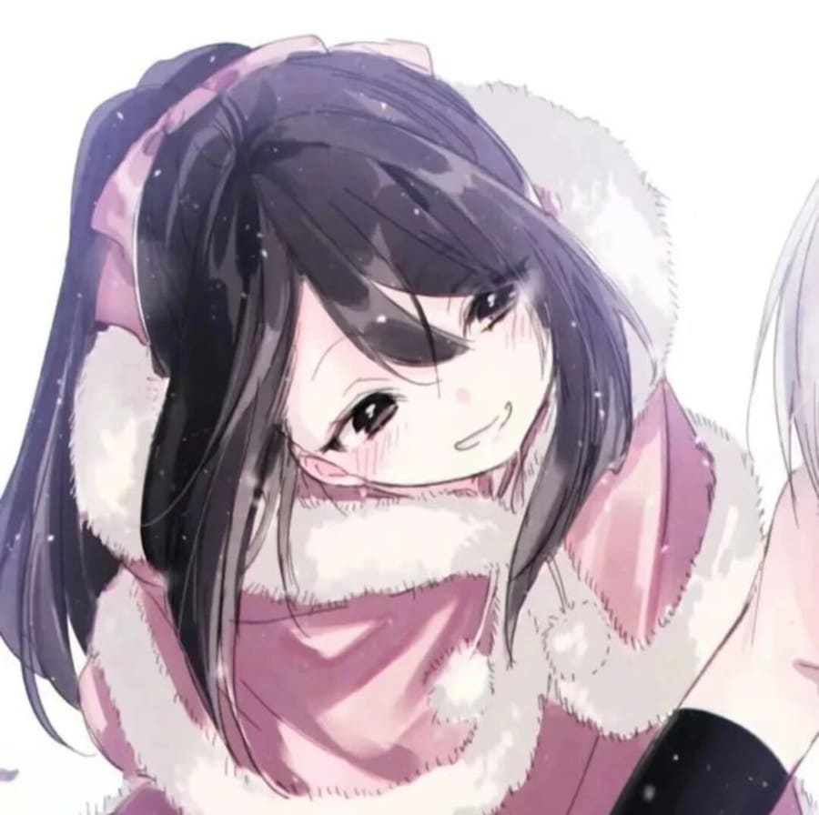 Lgbtq matching profile picture pair titled “Snowpair Pair”, left side