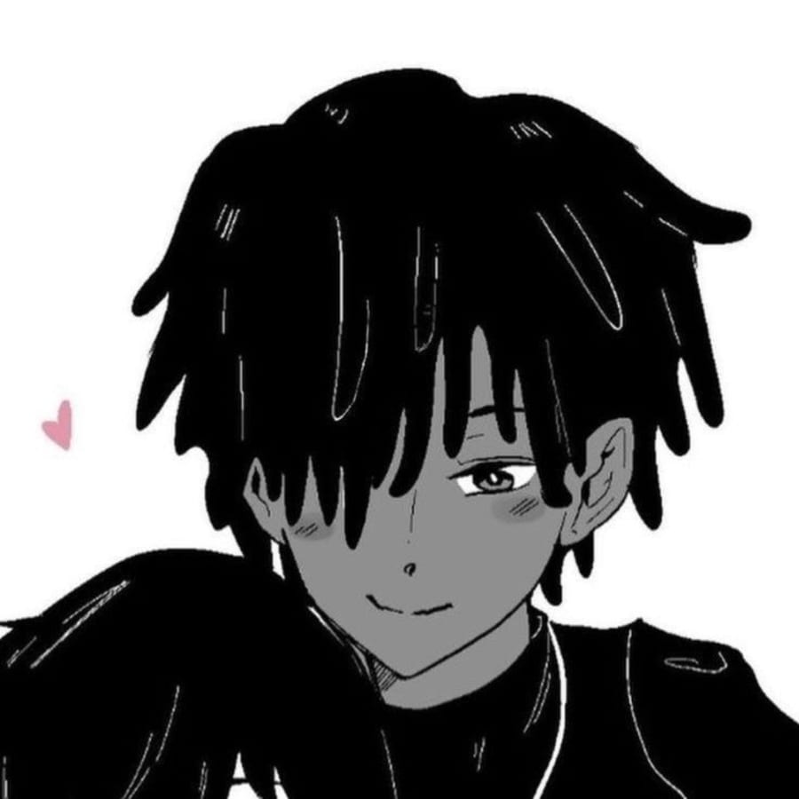 Anime matching profile picture pair titled “Soft Manga Couple Pair”, right side