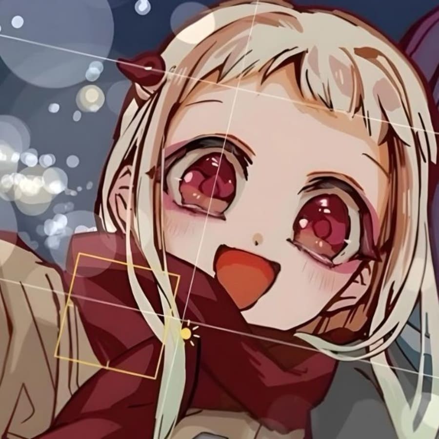 Lgbtq matching profile picture pair titled “Sparklesmile Pair”, left side