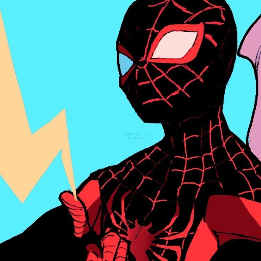 Cartoons matching profile picture pair titled “Spiderverse Gwen M Pair”, left side