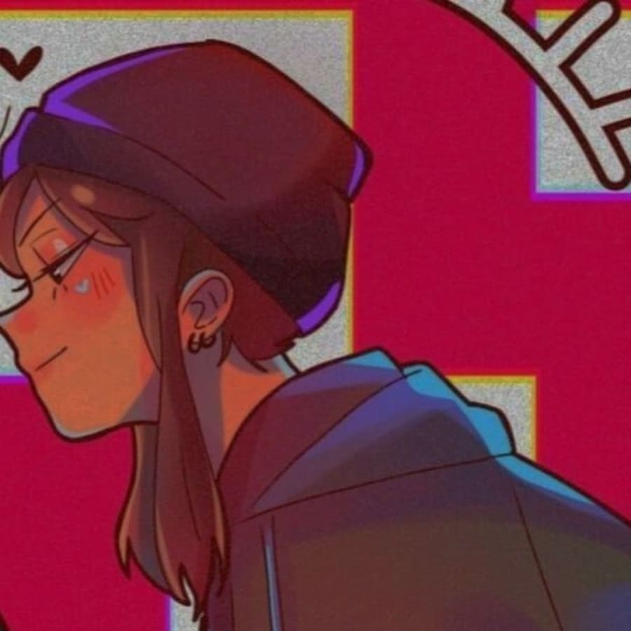 Cartoons matching profile picture pair titled “Toh Girl Pair”, right side