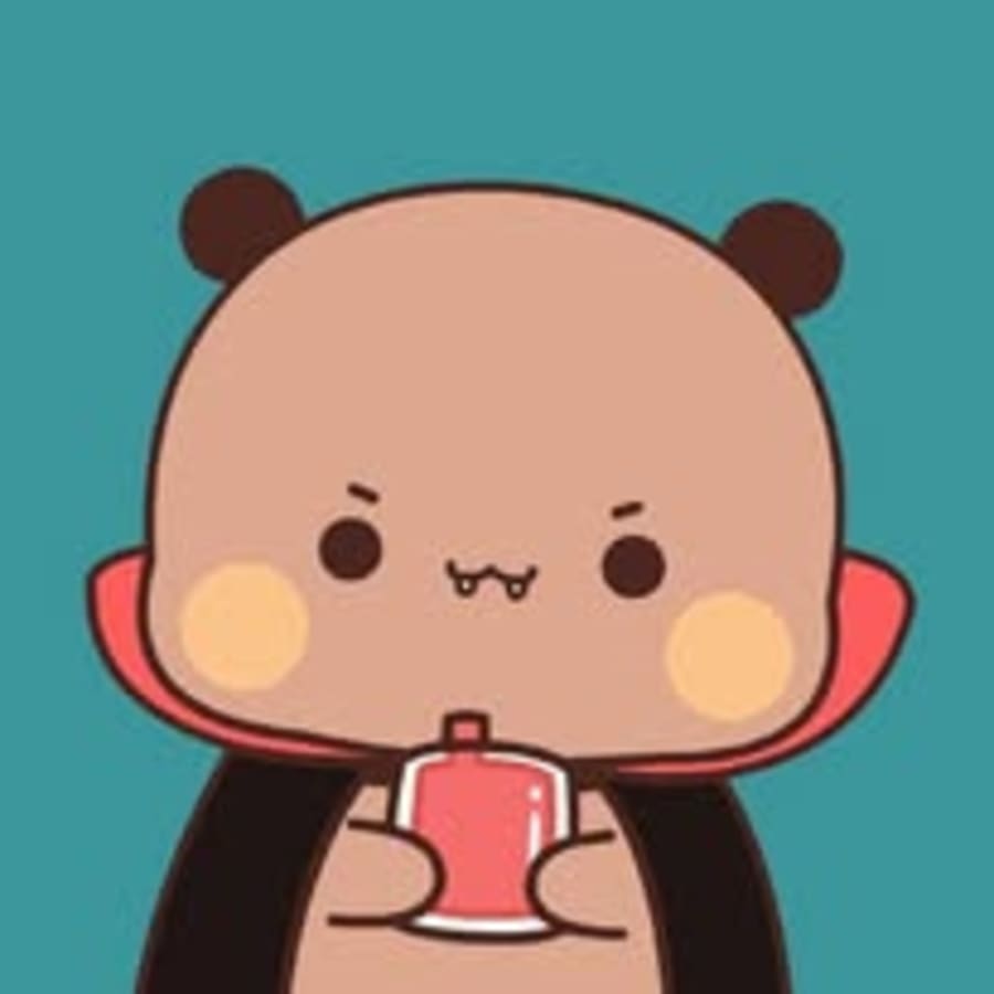 Cute matching profile picture pair titled “Vamp Bears Pair”, left side