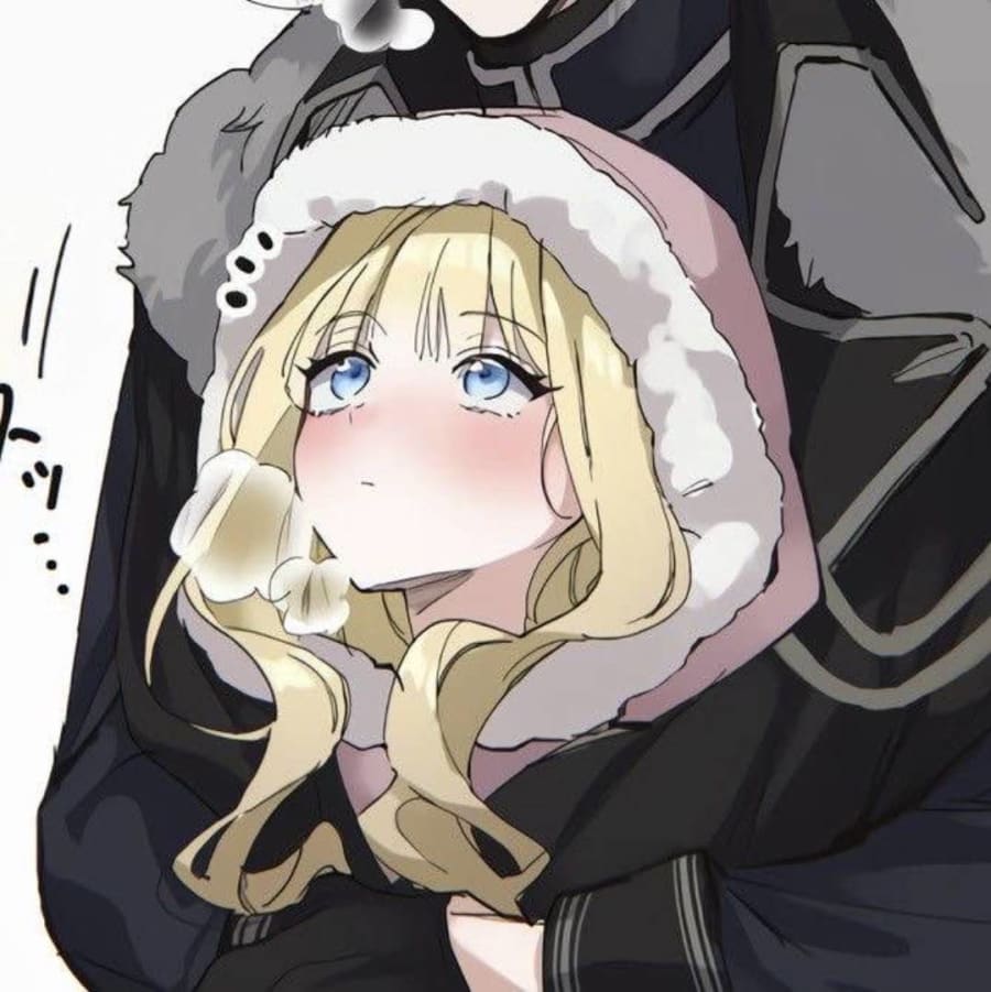 Anime matching profile picture pair titled “Winterduo Pair”, right side