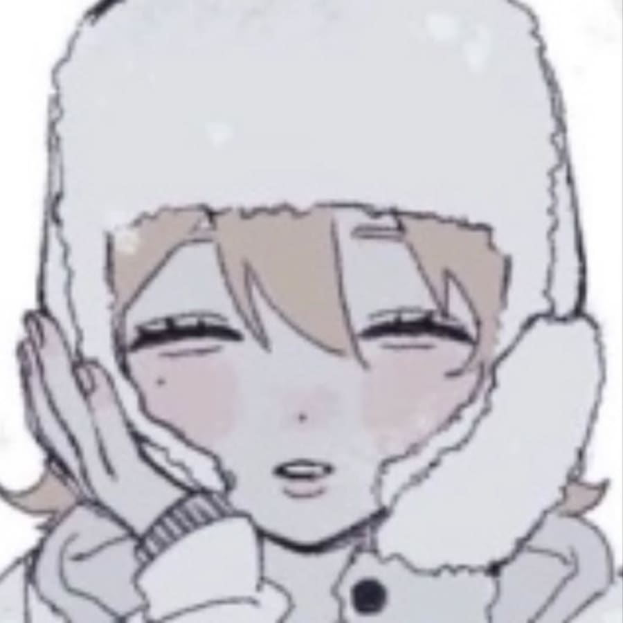 Lgbtq matching profile picture pair titled “Winterhats Pair”, left side