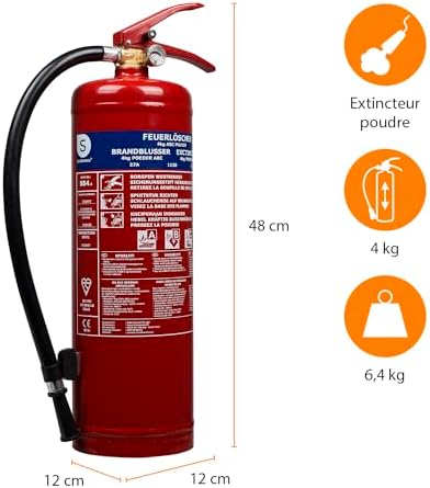 Vue 3 de Smartwares Extincteur Poudre Kg