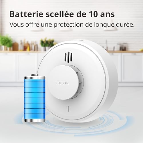 Vue 4 de Detecteur De Chaleur Pile