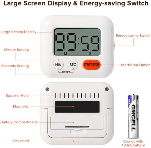 Vue 3 de Blendura Minuteur Cuisine Minuteur