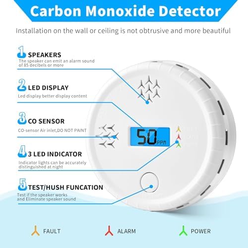 Vue 2 de Detecteur Dalarme Monoxyde De