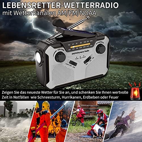 Vue 5 de Solar Radio Amfm Portable