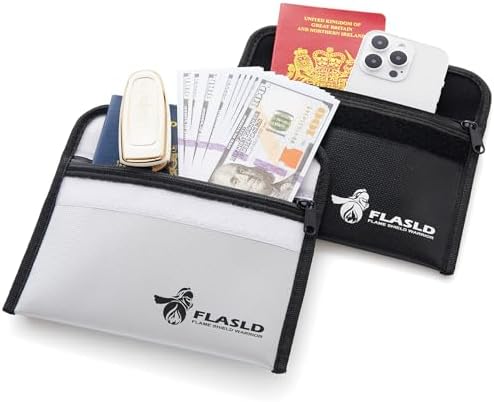 Vue 2 de Flasld Pochette Anti Feu