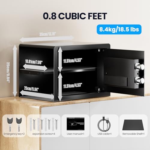 Vue 2 de Grimtron Coffrefort Biometrique Coffrefort