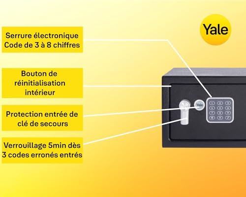 Vue 5 de Yale Coffrefort Electronique Format