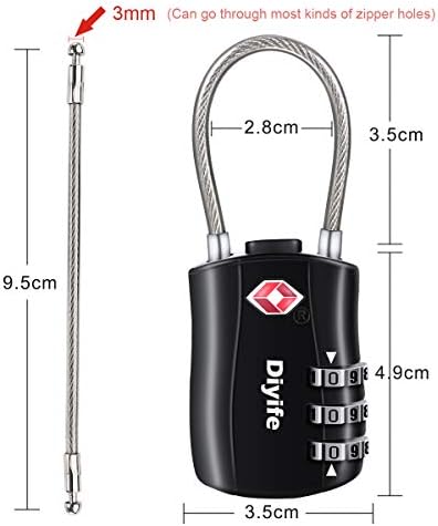 Vue 3 de Diyife Cadenas Pour Bagages