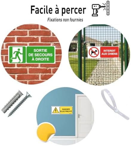 Vue 3 de Aua Signaletique Panneau Porte