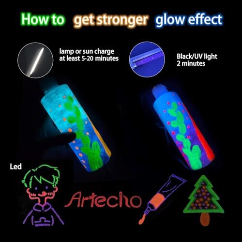 Vue 6 de Artecho Peinture Phosphorescente Neon