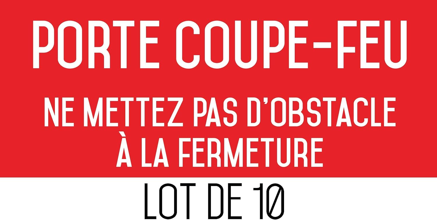 Autocollant Vinyl Porte Coupefeu