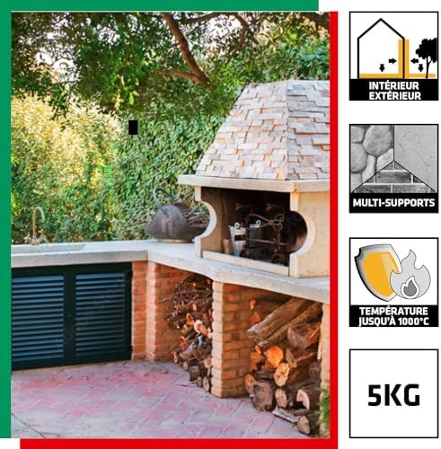 Vue 2 de Parexlanko Mortier Refractaire Gris