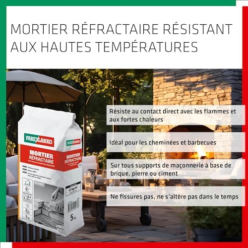 Vue 3 de Parexlanko Mortier Refractaire Gris