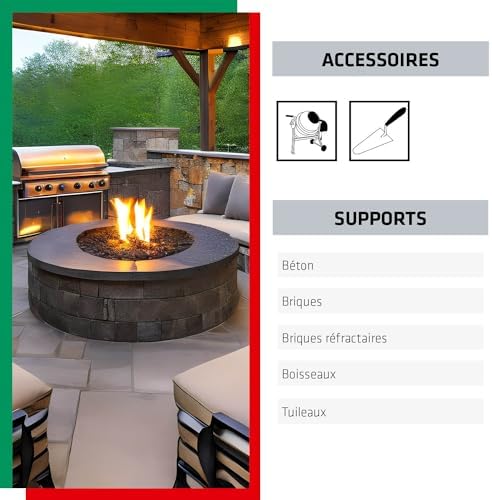 Vue 5 de Parexlanko Mortier Refractaire Gris