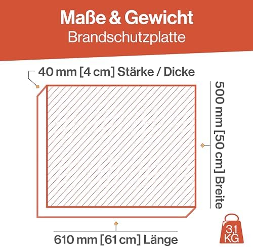 Vue 7 de Feuerfest Plaque Coupefeu