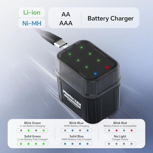 Vue 3 de Photoolex Piles Rechargeables Aa