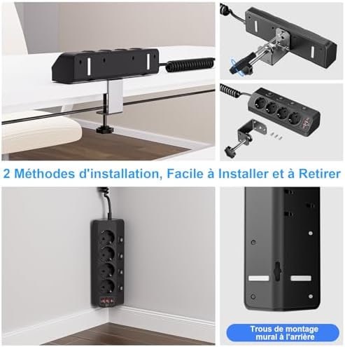 Vue 6 de Multiprise Bureau Securisee Multiprise