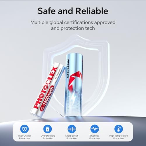 Vue 7 de Photoolex Piles Rechargeables Aa