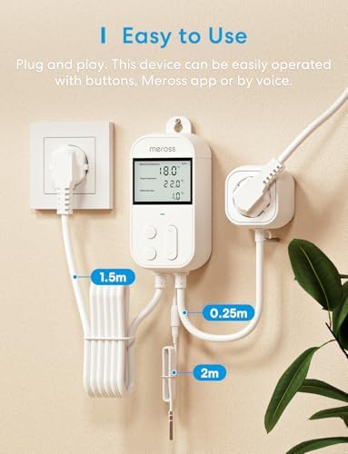 Vue 7 de Meross Prise Thermostat Connectee