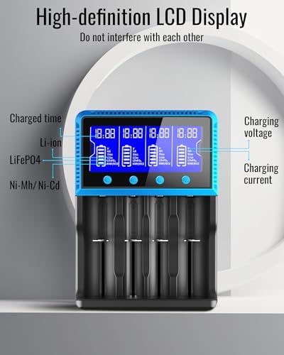 Vue 3 de Chargeur Accu Keenstone Chargeur